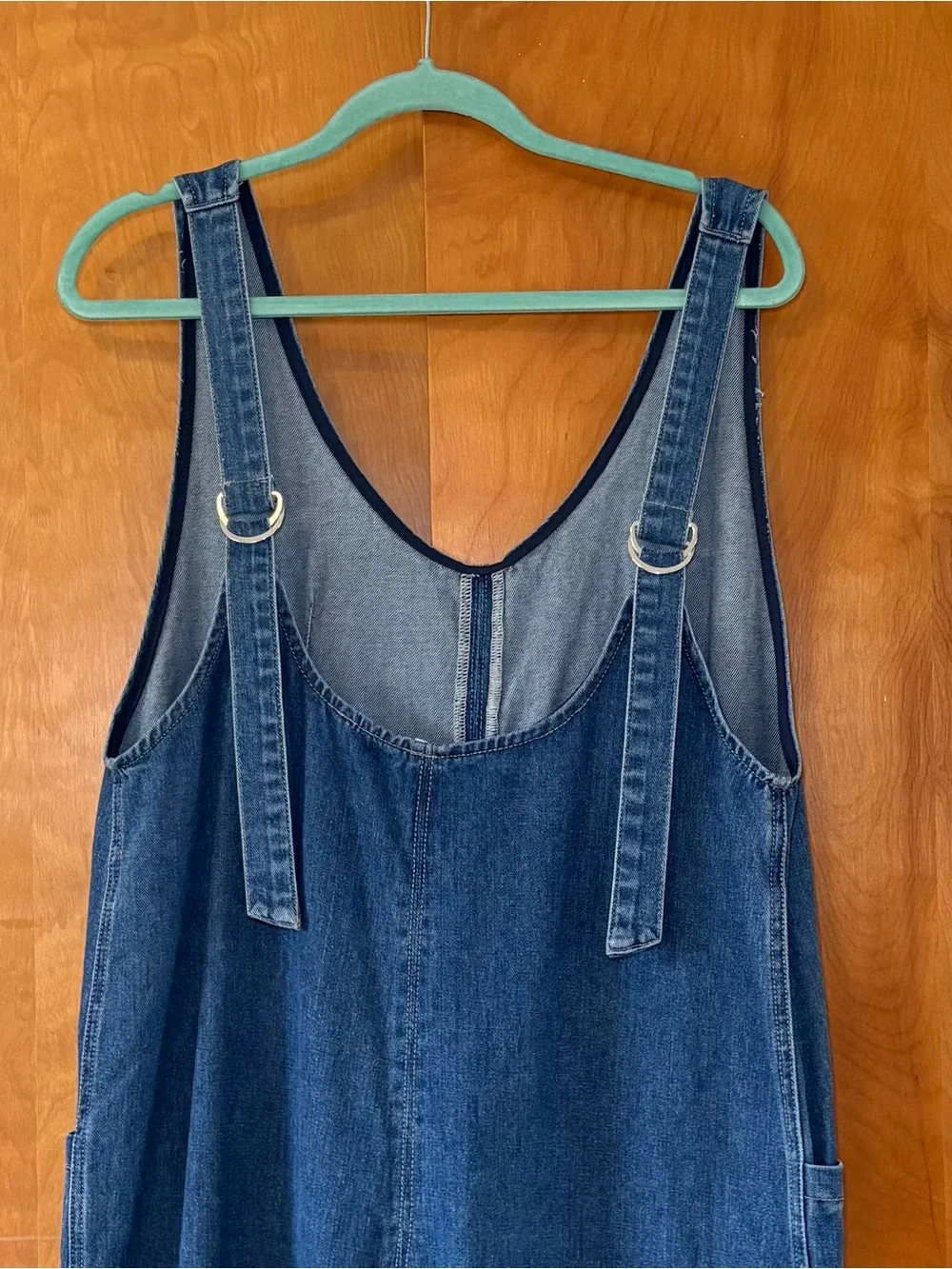 Denim Utility Jumpsuit - Blue size L